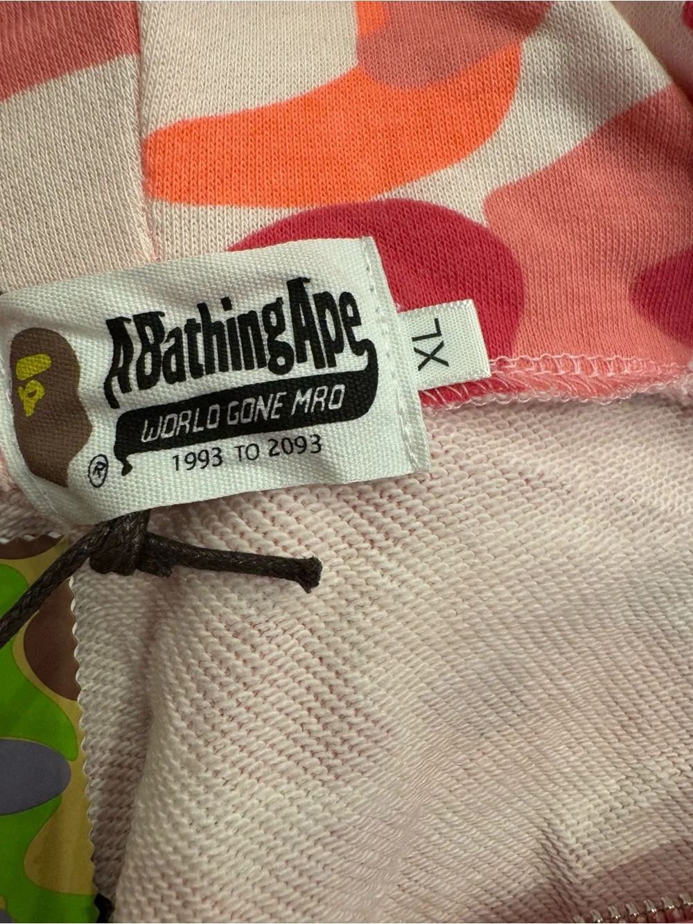 Bape Pink Coral Camo Shark Zip-Up Hoodie